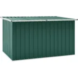 homiuse Gartenbox 171 x 99 x 93 cm Grün Auflagenbox Aufbewahrungsbox Aufbewahrungstruhe Gartentruhe Garten Wasserdicht Gartenbox Klein Kissenbox Outdoor Wasserdicht Verzinkter Stahl Klappdeckel