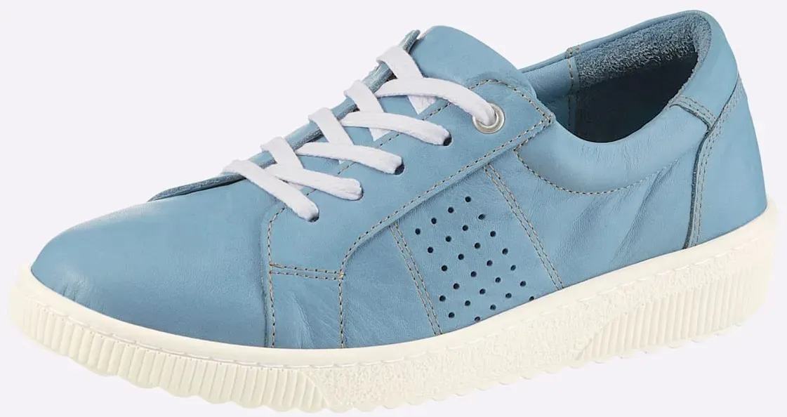 Sneaker CASUAL LOOKS, Damen, Gr. 38, hellblau, Glattleder, Schuhe Sneaker