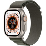 Apple Watch Ultra mit Alpine Loop grün M