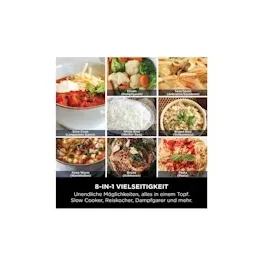 Ninja Foodi PossibleCooker, 6 L Slow Cooker und Reiskocher, vielseitige 8-in-1-Funktionen, nachtblau, MC1101EU, Blue