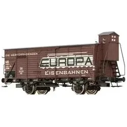 BRAWA 49747 H0 Gedeckter Güterwagen G10 „EUROPA SPIELWAREN”, DB, Ep. III