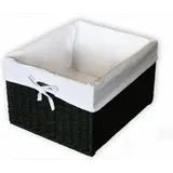 Regalkorb Schrankkorb *Dina* Korb Schwarz Korbbox 26,5x19x31,5 cm Organizer Aufbewahrung eckig
