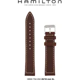 Hamilton Leder Khaki Field Auto Band-set Leder-braun-20/18-xl H690.704.204 - braun