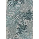 benuta Nest Outdoorteppich, Blau, Textil, Floral, Rechteckig, 240x340 cm, Oeko-Tex® Standard 100, wasserabweisend, Teppiche & Böden, Teppiche, Outdoorteppiche