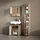 livinity Waschbeckenunterschrank Ronco 60 x 59 x 30 cm Grün/Goldkraft Eiche
