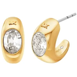 Paar Ohrstecker MICHAEL KORS "Schmuck Geschenk Messing PREMIUM, MKJ8478710", gelbgoldfarben, messingfarben, kristallweiß, kristallweiß, Ohrringe, Damen, Messing, mit Zirkonia (synth.)