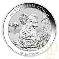 Perth Mint 1 Unze Silbermünze Australien Koala