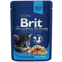 Brit Premium Cat Pouches Chicken Chunks 100 g