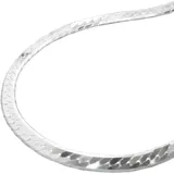 GALLAY Armband 3mm Panzerkette flach gedrückt glänzend diamantiert Silber 925 19cm