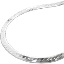 GALLAY Armband 3mm Panzerkette flach gedrückt glänzend diamantiert Silber 925 19cm