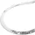 GALLAY Armband 3mm Panzerkette flach gedrückt glänzend diamantiert Silber 925 19cm