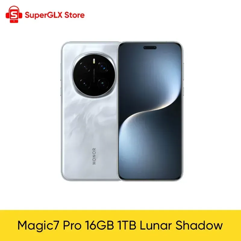 【Marke+】 Weltpremiere Globale Version HONOR Magic7 Pro 5G Smartphone Magic 7 Pro Snapdragon 8 Elite 120 Hz OLED-Bildschirm