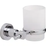Tesa Zahnputzbecher Satinierte/Weiß