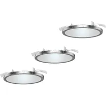 LightMe LM85661 Aqua LED-Einbauleuchte 3er Set LED GX53 18 w Blattsilber (glänzend)
