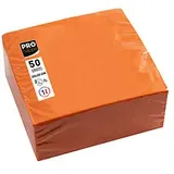 PROnappe Servietten orange 2-lagig 10,0 x 10,0 cm 50 St.