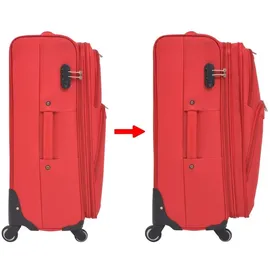 vidaXL Koffer-Set 3-tlg. rot