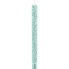 Kerzenfarm Hahn Stearin Stabkerze Set 4 St. eisblau