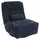 Mendler Relaxsessel HWC-P92 Chenille 82 x 96 x 0 cm Blau drehbar mit Liegeposition