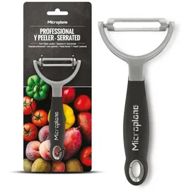 Microplane Profi Y-Schäler gezahnt Sparschäler Schwarz