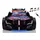 Aileenstore Spielbett Rennwagen 90 x 200 cm Holz rot/schwarz