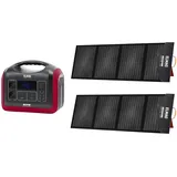 ELMAG Tragbares Solargenerator-Set ENERGY 1200 + SOLAR 100 DUO (00402)