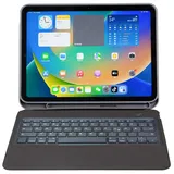 DEQSTER Slim Keyboard 2 für Apple iPad 10.9" ab 2022, grau, DE (40-1018415)