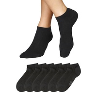 H.I.S. H.I.S Sneakersocken Damen 6x schwarz Gr.39-42