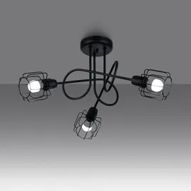 Sollux Kronleuchter BELUCI 3S schwarz