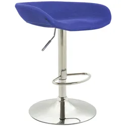 CLP Barhocker Anaheim Filz chrom/blau