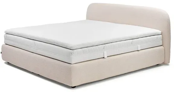 RUF Betten Boxspringbett Elva 180 x 200 cm Stoff Beige