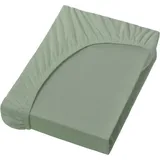 Bella Donna Jersey 180 x 200 - 200 x 220 cm graugrün