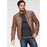 bruno banani Lederjacke »Flint« braun XXXL (58)
