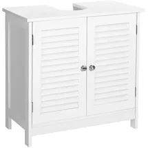 Songmics Waschbeckenunterschrank mattweiß