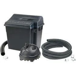 Teichfilter UBBINK "FiltraClear 2500 PlusSet", schwarz, B:40cm H:39cm L:30cm, Materialmix, Filteranlagen, mit UVC-Klärer, für Teiche bis: 2.500 l/h