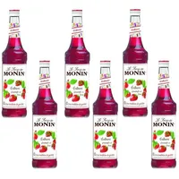 6 Flaschen | MONIN ERDBEERE | 0,7l je Flasche Frankreich
