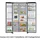 Samsung RS70F66KBFEF Side-by-Side (634 l, 1784 mm hoch, Schwarz)
