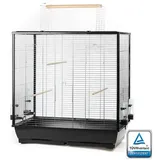 ollesch Vogelkäfig Großer Vogelkäfig 160 x 110 x 50 cm schwarz