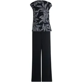 Vera Mont Damen Jumpsuit im Layer Look 50, Patch Dark Blue/Dark Blue - 50W