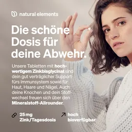 Natural Elements Zink 25mg Tabletten 365 St.
