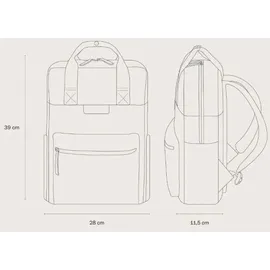 KAPTEN & SON Bergen Pro Daypack Schwarz
