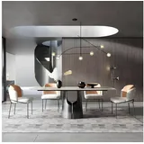 JVmoebel Esstisch Tisch Moderner Marmor Holztisch Wohn Tische Ess Zimmer 160x80cm Silber, Made in Europa silberfarben