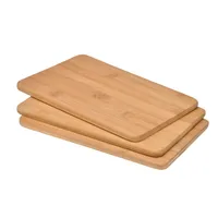 Gravidus Schneidebrett-Set Bambus 3-tlg. 22 x 14 x 0,8 cm