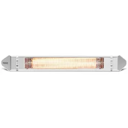 VASNER Teras 25 Basix Heizstrahler 1 Stufe 2500 Watt Weiß für Gastro & Privat, IP65 Strahlwasserschutz