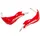 Acerbis X-Factory Handschutz für Motorrad rot/weiß
