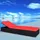 furnicato Sonnenliege 195 x 60 x 31 cm Schwarz/Rot