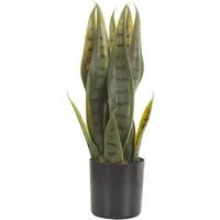 Beliani Kunstpflanze SNAKE PLANT 40 cm Grün