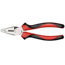 Kombizange, für Flach- und Rundmaterial, Länge 200mm, R28302200 - rot