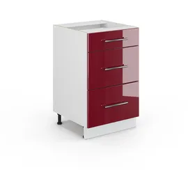 Vicco Badschrank 50 x 82 cm Rot