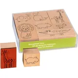 Brunnen Stempel-Set Tierbabys 12 x 10 x 3 cm Holz 1 St.