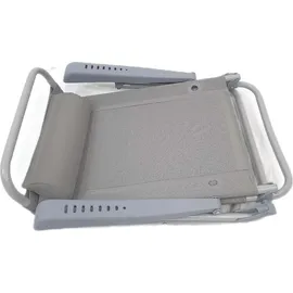 Relaxdays Liegestuhl 58 x 80 x 76,5 cm grau klappbar